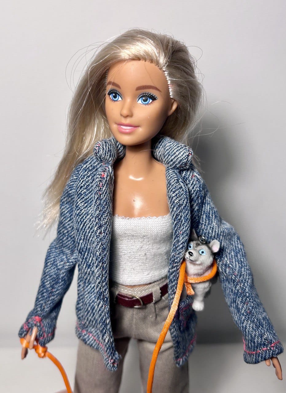 Wzór kurtki Barbie za darmo