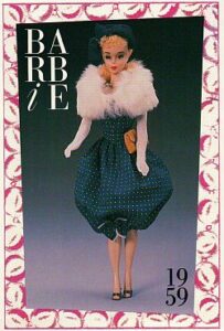 #1 Barbie vintage usando vestido Gay Parisienne de 1959