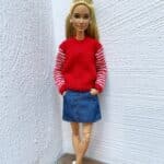 wzór spódnicy Barbie