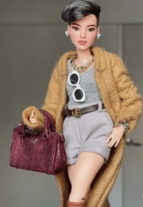 Boneca Barbie Looks №3 - Pequena, Morena Corte Pixie