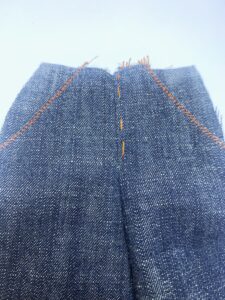 sewing barbie doll jeans